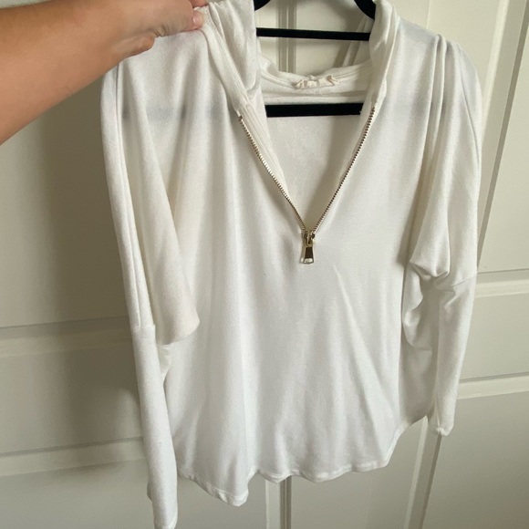 Woman’s Quarter Zip Hoodie - Picture 3 of 4